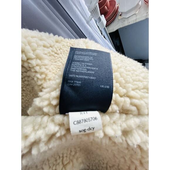 Tommy Hilfiger (XL) Jacket Mens Extra Large Zip Gray Fleece Elbow Patches Heavy - Picture 5 of 16